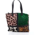 geanta tote safari, Geantă Tote Safari Urbano cu Imprimeu Mixt Animal Print 1