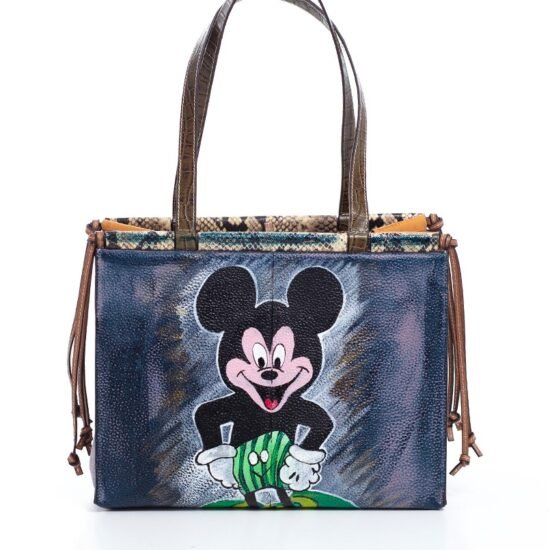 geanta tote, Geantă Tote Versatilă Duo Flori și Animată 1