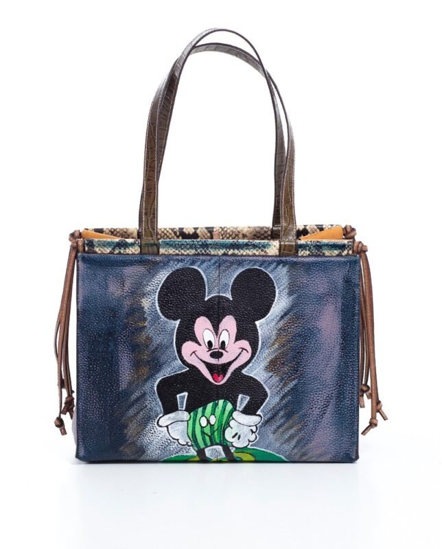 geanta tote, Geantă Tote Versatilă Duo Flori și Animată 1