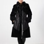 cojoc de lux, Cojoc De Lux Negru Cu Texturi Fine Și Design Atemporal