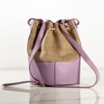 Lavanda Chic - Geantă de Umăr din Piele Naturală