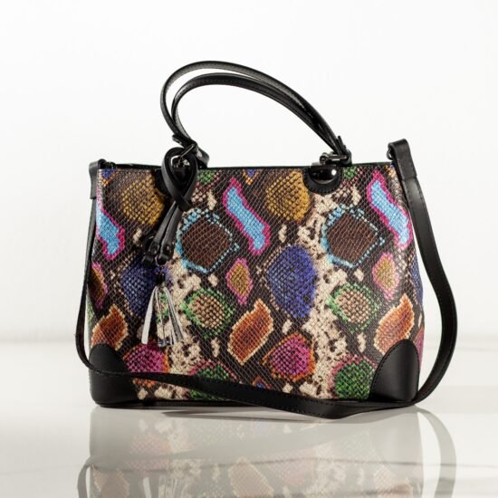 geantă exotică, imprimeu exotic, urban vibe, geantă colorată, geantă statement, Urban Vibe - Geantă Colorată cu Imprimeu Exotic