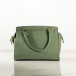 geanta verde pastel, piele naturala, geanta eleganta, geanta moderna, geanta casual, Geantă elegantă din piele - Verde Pastel