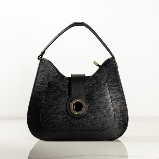 geanta trapezoidala, geanta neagra, geanta eleganta, geanta moderna, geanta dama, Geanta Trapezoidală Neagră Elegantă