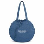 Geantă shopper rotundă din material textil
